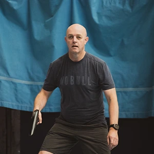 Photo of a pickleball player called Gavin Noble.